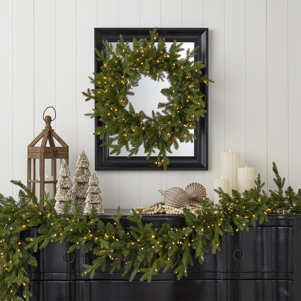 24'' Kiefern-Weihnachtskranz