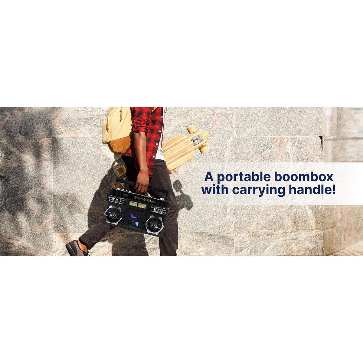 Retro-Tragbarer CD-Boombox