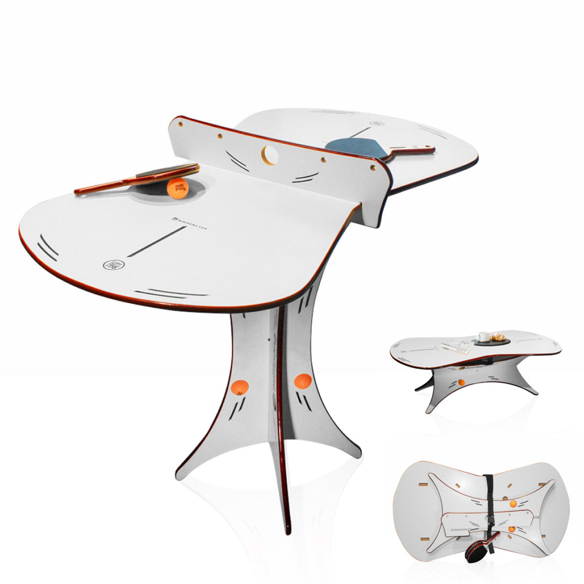 Mesa de ping pong portátil mini