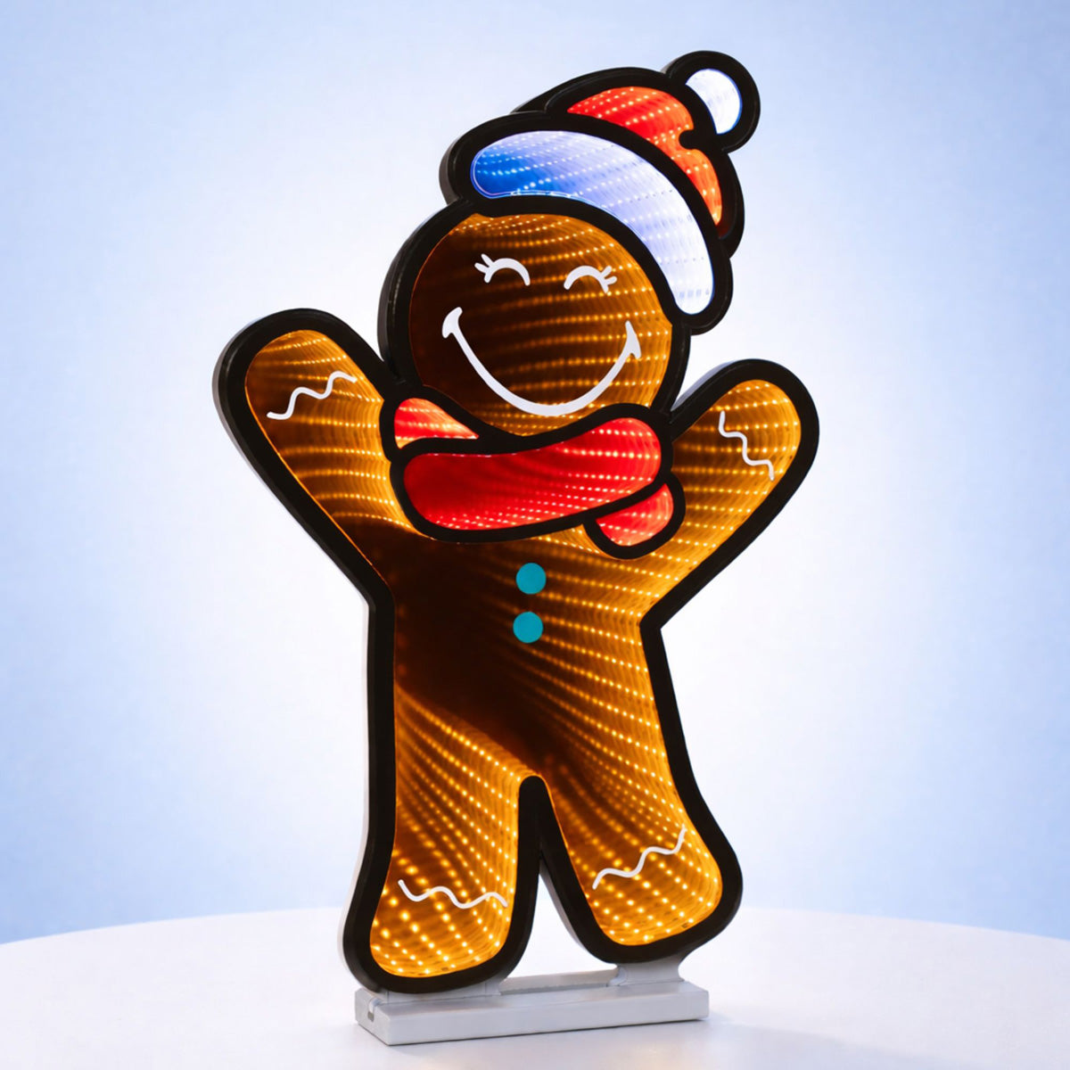 Luz infinita LED de hombre de jengibre de SmileyWorld