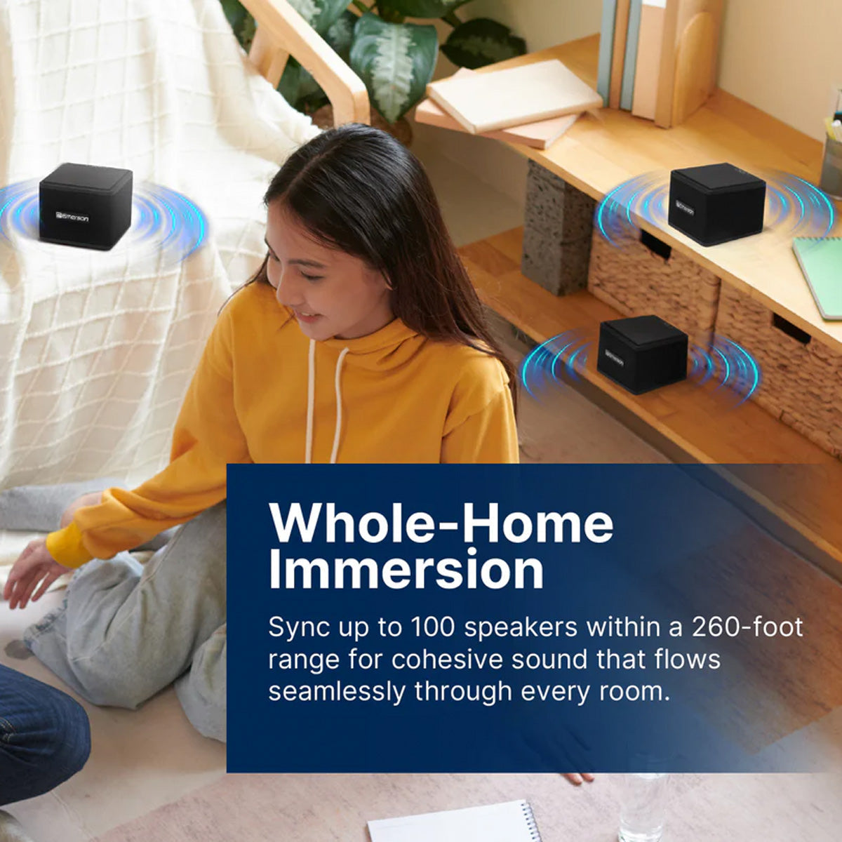 Altavoz magnético inalámbrico apilable