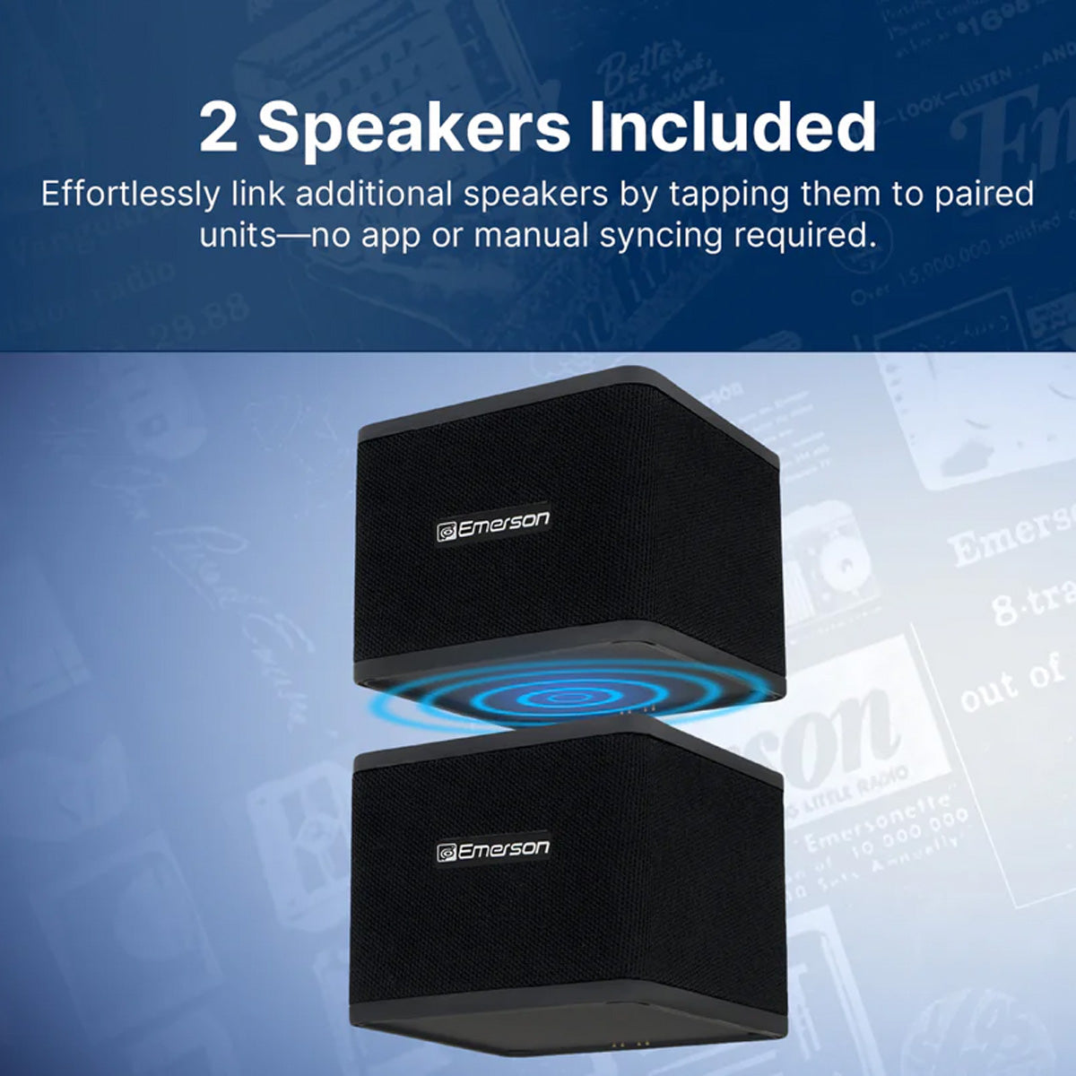 Altavoz magnético inalámbrico apilable