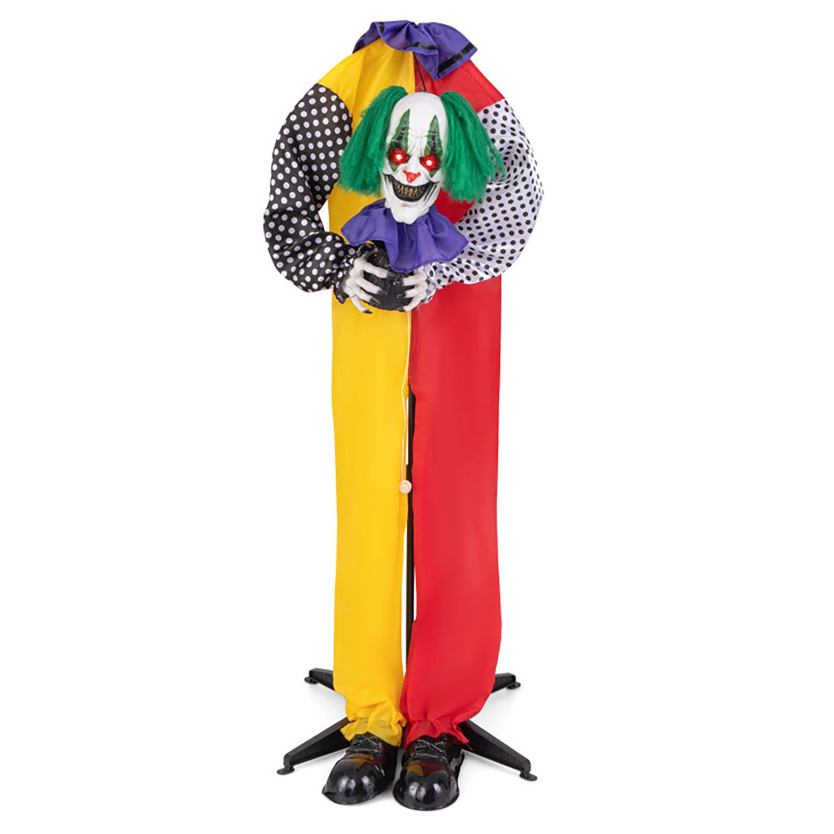Payaso mecanizado con ojos LED y audio