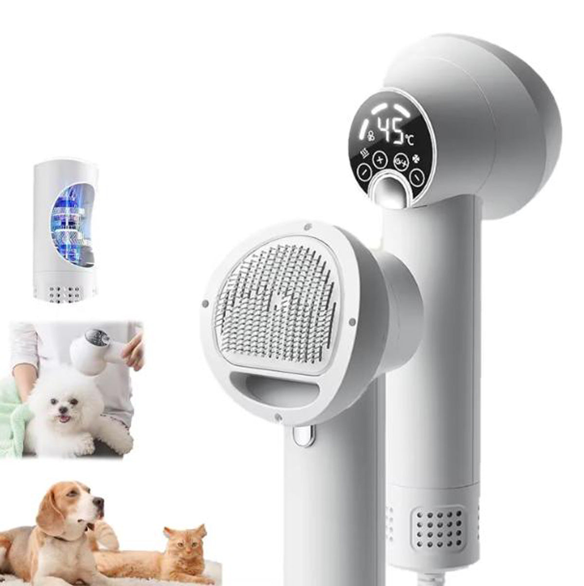 2-in-1 Pet Comb and Blow Dryer