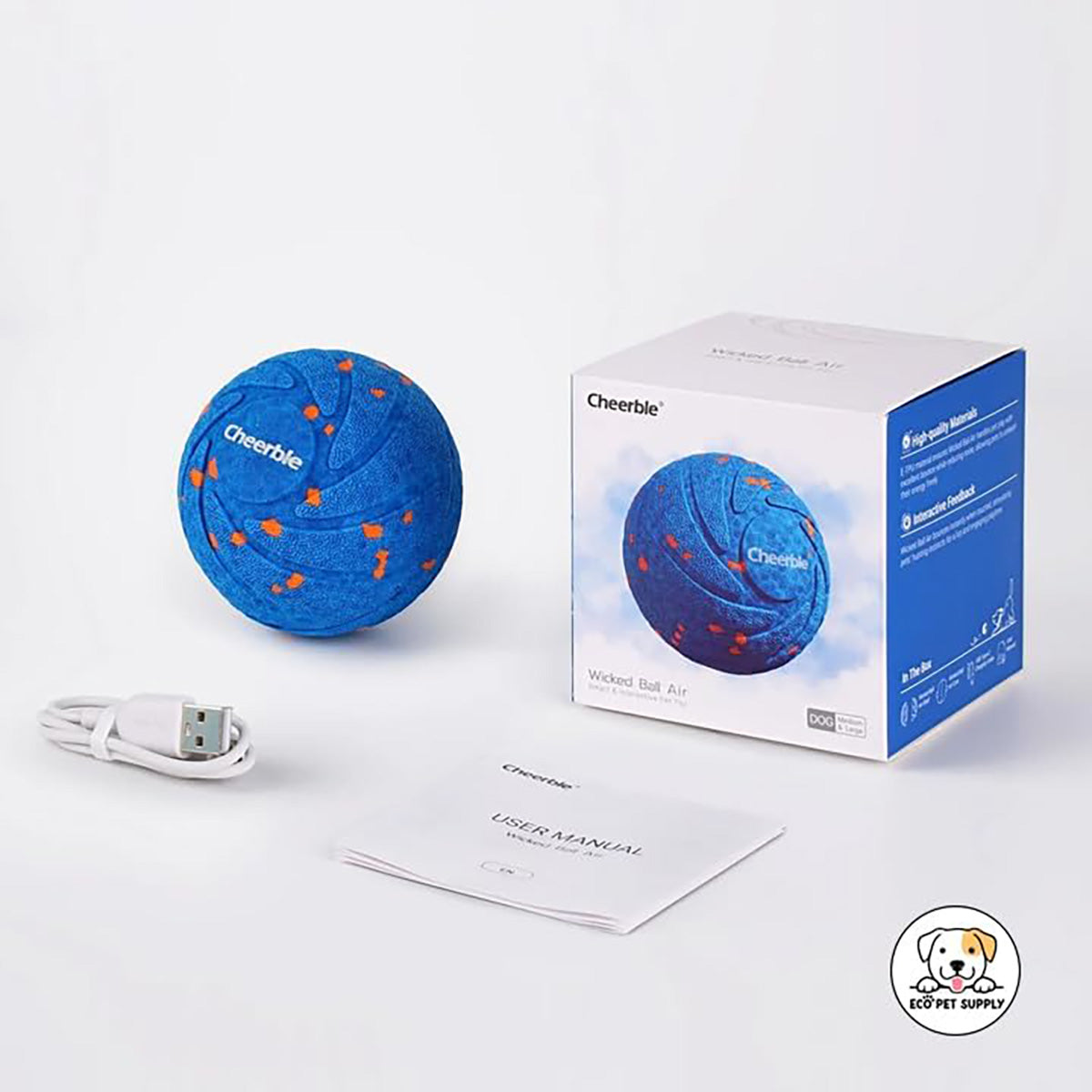 Pelota interactiva para perros de 3 modos