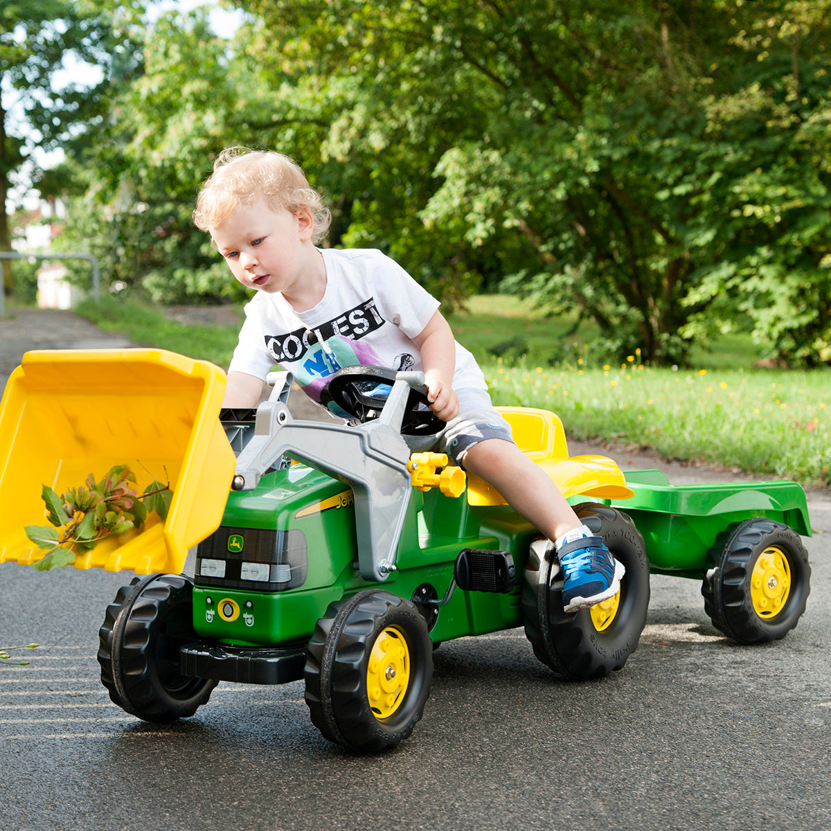 John Deere Trettraktor mit Frontlader