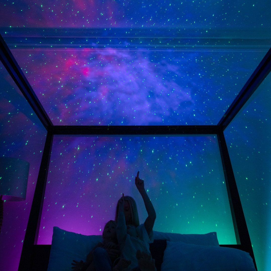Starry Night Sky LED Projector with Bluetooth Speakers & Remote Control for Bedroom Ceiling Walls | Thomler