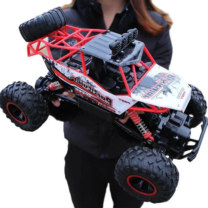 Op afstand bestuurbare off-road racetruck 4WD all-terrain crawler voor kinderen, schaal 1:12, 2,4 GHz draadloos, bereik van 80 meter, snelle klimwagen | Thomler