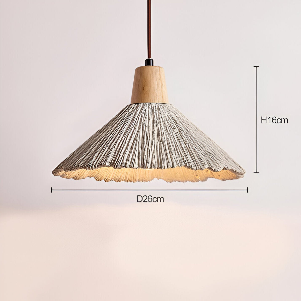 Crème-kleurige betonnen hanglamp 14 inch sculpturale keukeneiland pendellamp koepellamp bedraad moderne boerderij eetkamer plafondlamp | Thomler