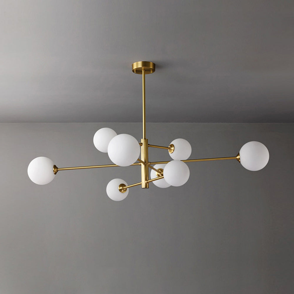 Multi-Globe Hanging Fixture with Adjustable Height for Dining Room & Living Room – Metal Frame with Glass Orbs – G9 LED Bulbs Included – 24 | Thomler