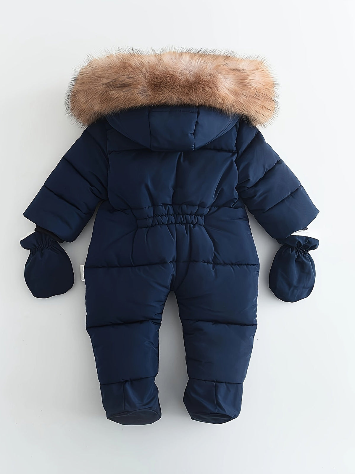 Hooded Infant Snowsuit with Quilted Insulation and Faux Fur Trim for Cold Weather Outdoor Adventures Baby Winter Bunting | Thomler