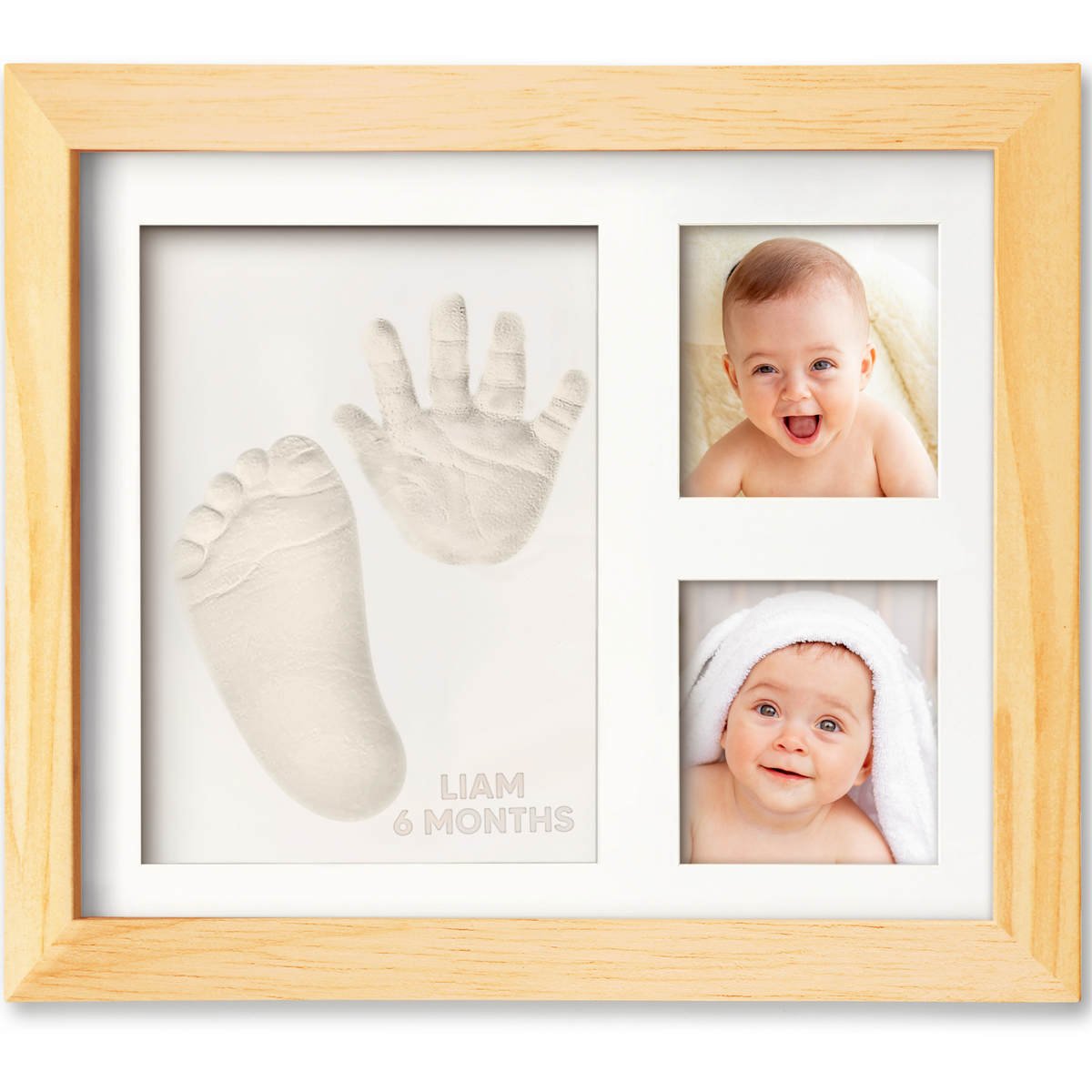 Baby Handprint & Footprint Keepsake Solo Frame