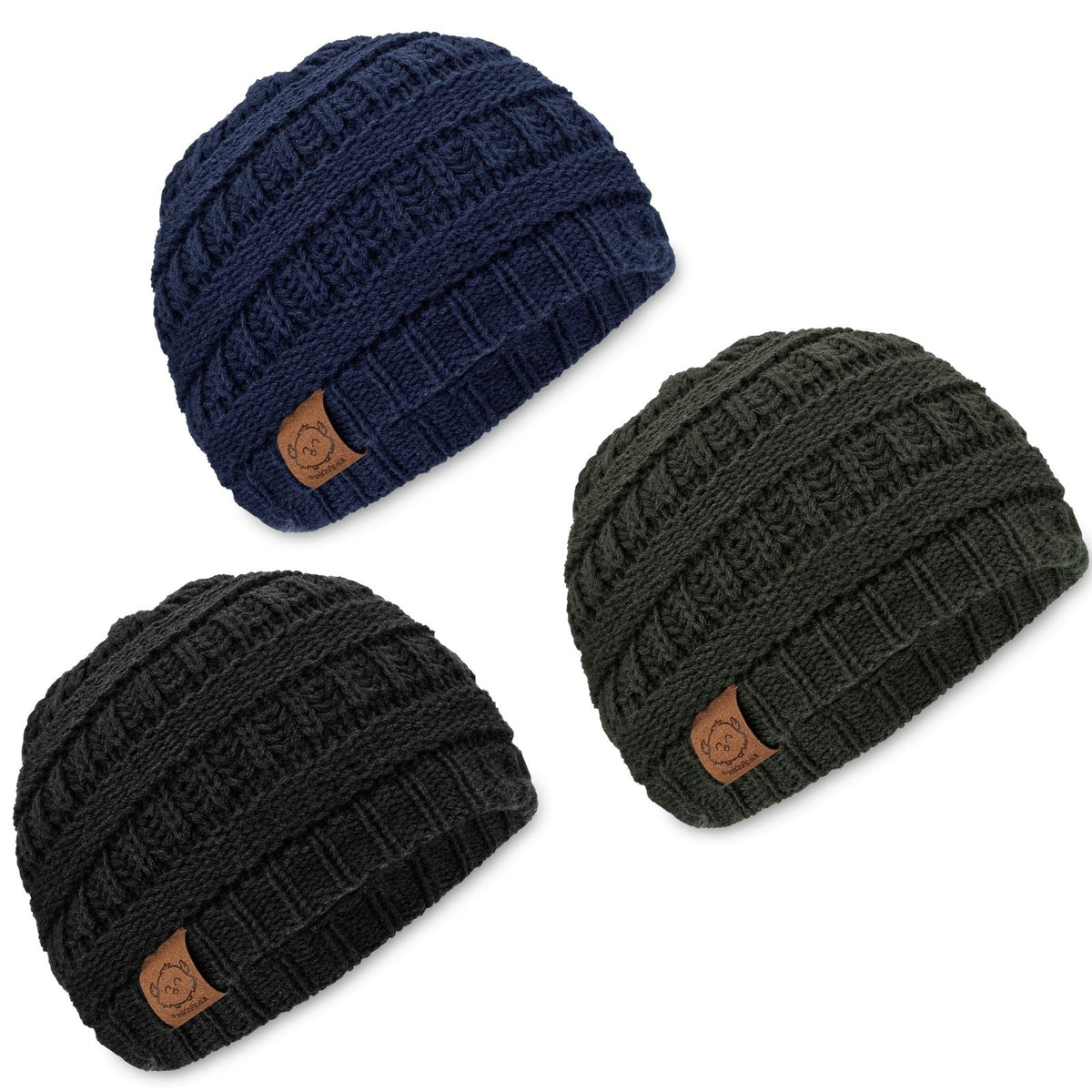 Paquete de 3 gorritos elásticos para bebé