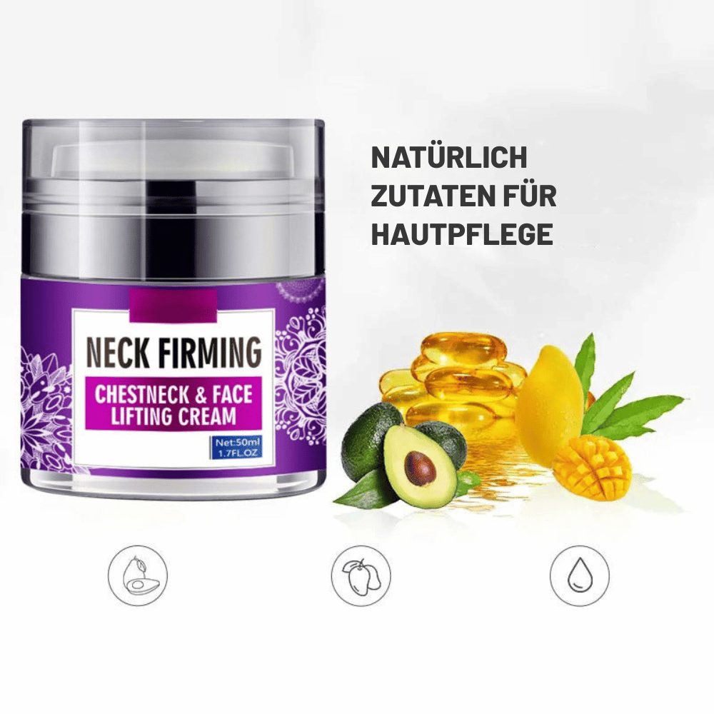 Firming Neck Cream with Hyaluronic Acid & Vitamin E for Smoother, Tighter Skin on Neck & Décolleté | Anti-Aging Moisturizer for Women | Thomler
