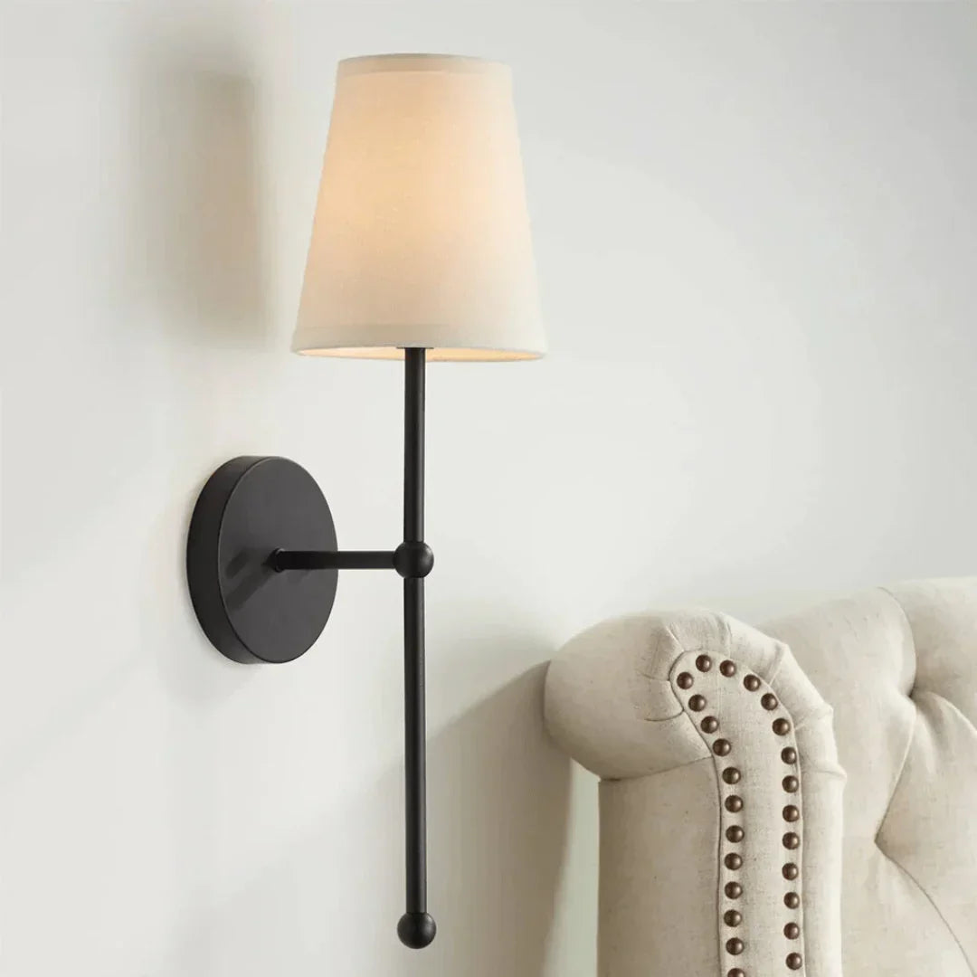 Wiederaufladbare LED-Wandleuchte, 22 Zoll, ferngesteuert, einstellbare Helligkeit, drei Farbtemperaturen, Metallkonstruktion für Schlafzimmer, Flure St | Thomler
