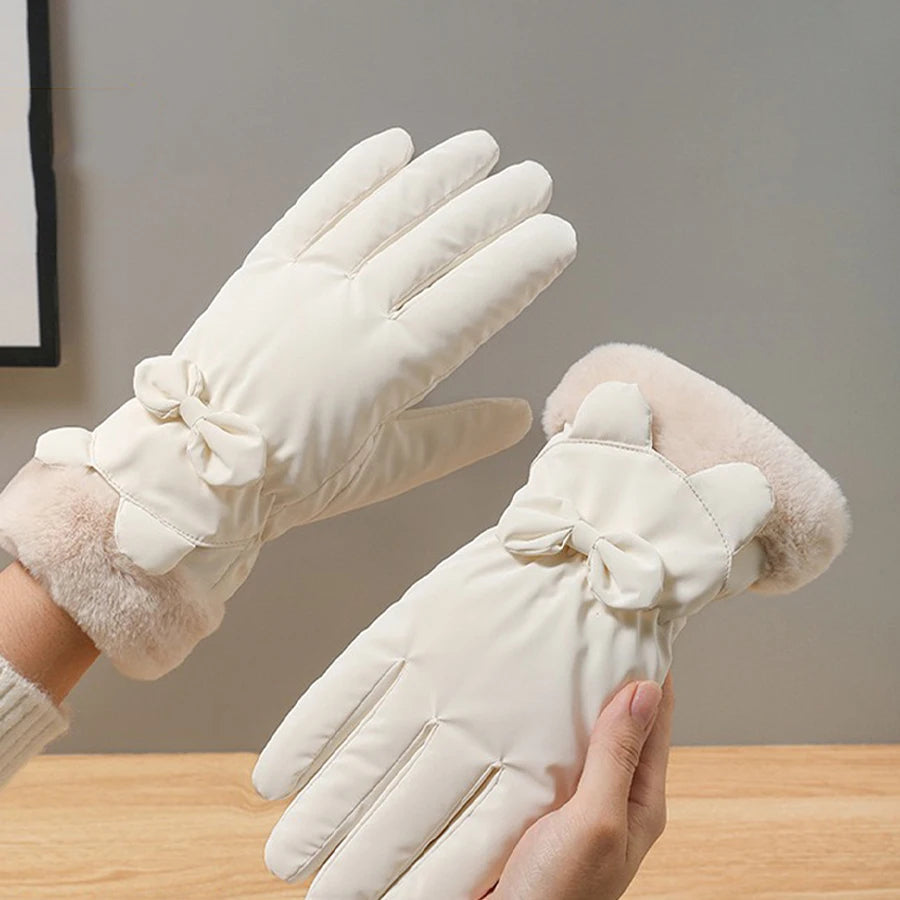 Elegante Touchscreen-Winterhandschuhe für Damen