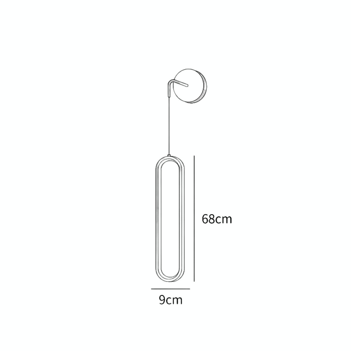 Vertical LED Sconce Light 27 Inch Contemporary Adjustable Color Temperature Fixture for Hallways Bedrooms Living Rooms Modern Acrylic Shade | Thomler