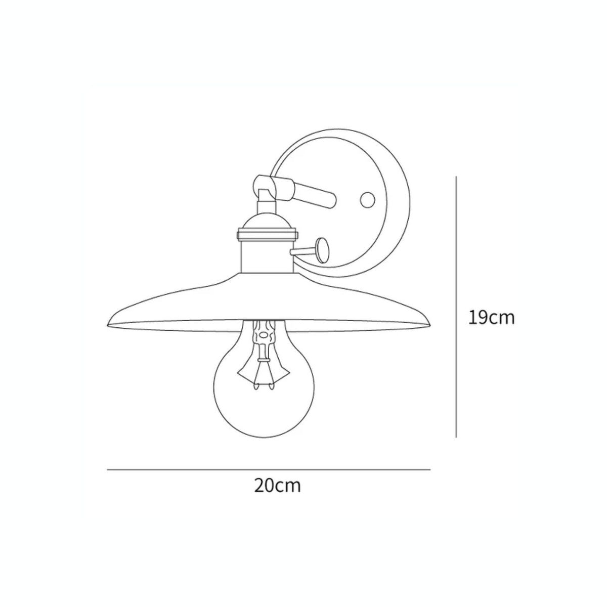 Rounded Wood & Metal Wall Sconce E27 Socket 8 Inch Minimal Accent Light for Bedroom Entryway Foyer Hallway Modern Organic Fixture Indoor Har | Thomler