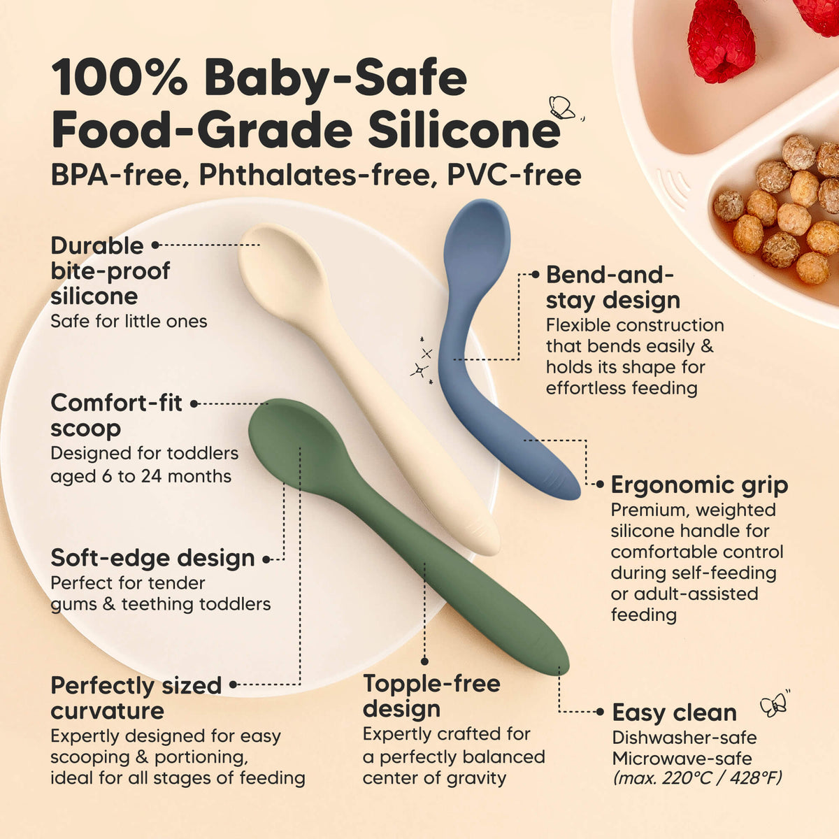 3-Pack Baby Spoons