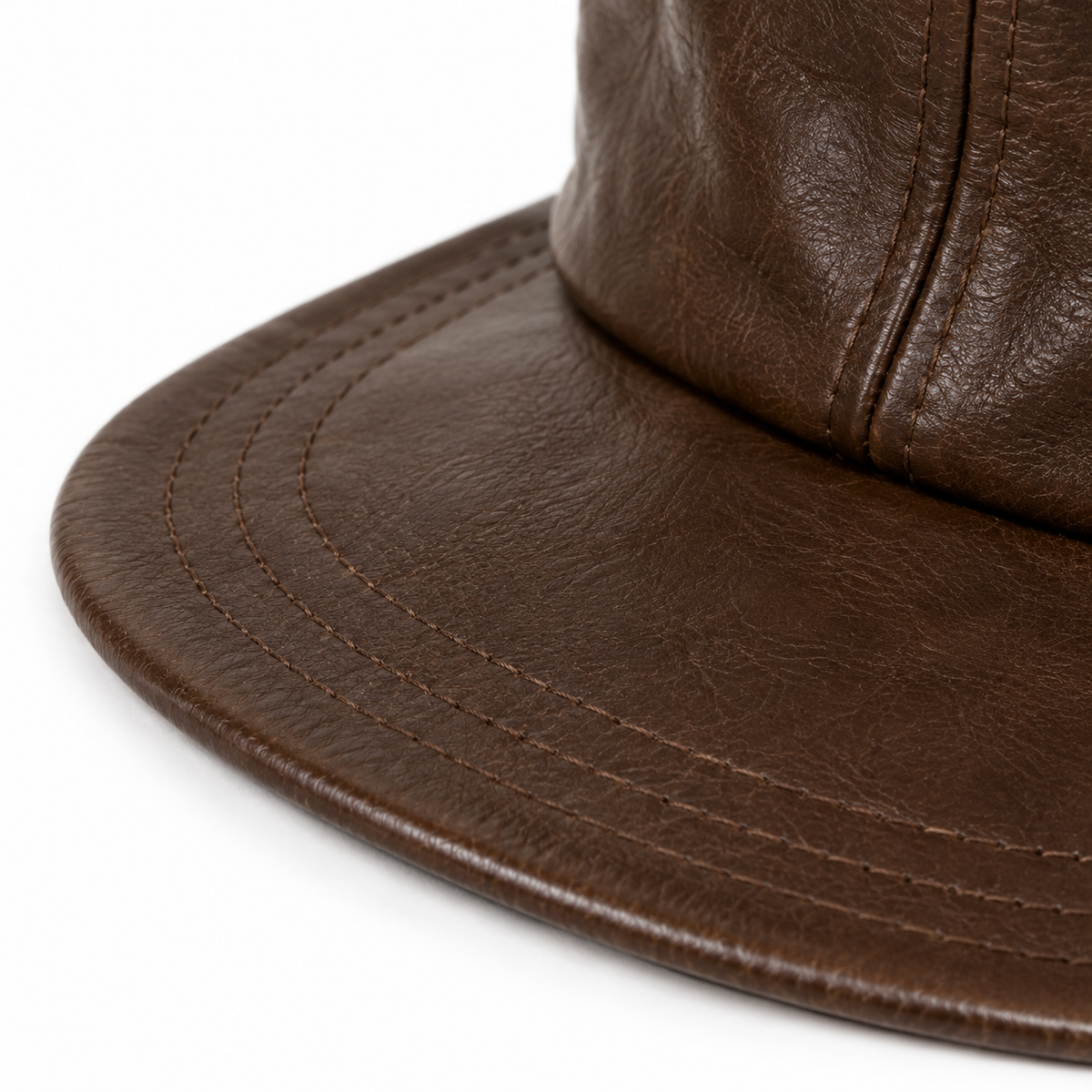Gorra de béisbol clásica marrón – Piel vegana