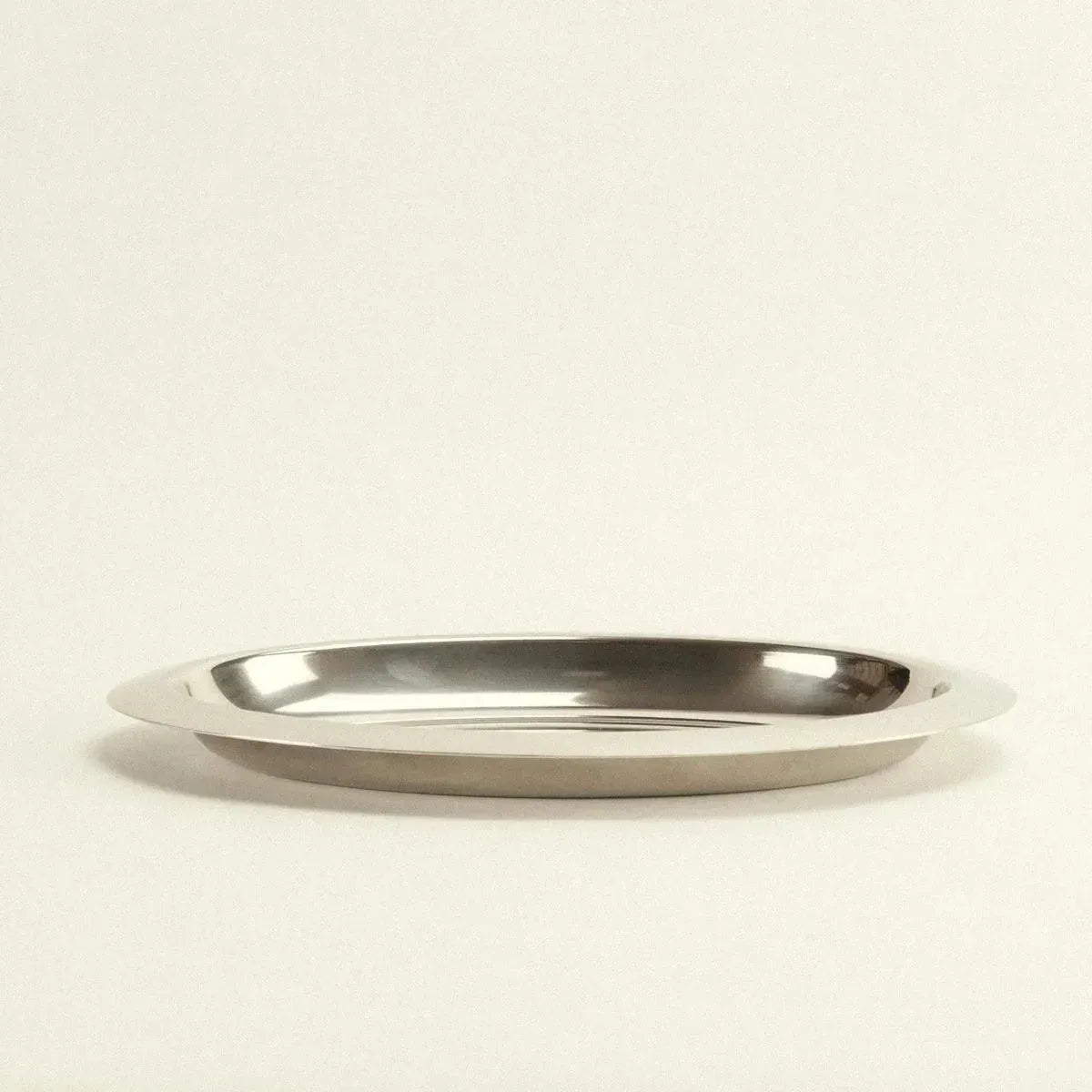 Polished Stainless Steel Oval Food Platter for Appetizers Breakfast Dinner Party Hosting Decorative Display Tray Kitchen Dining Room Enterta | Thomler