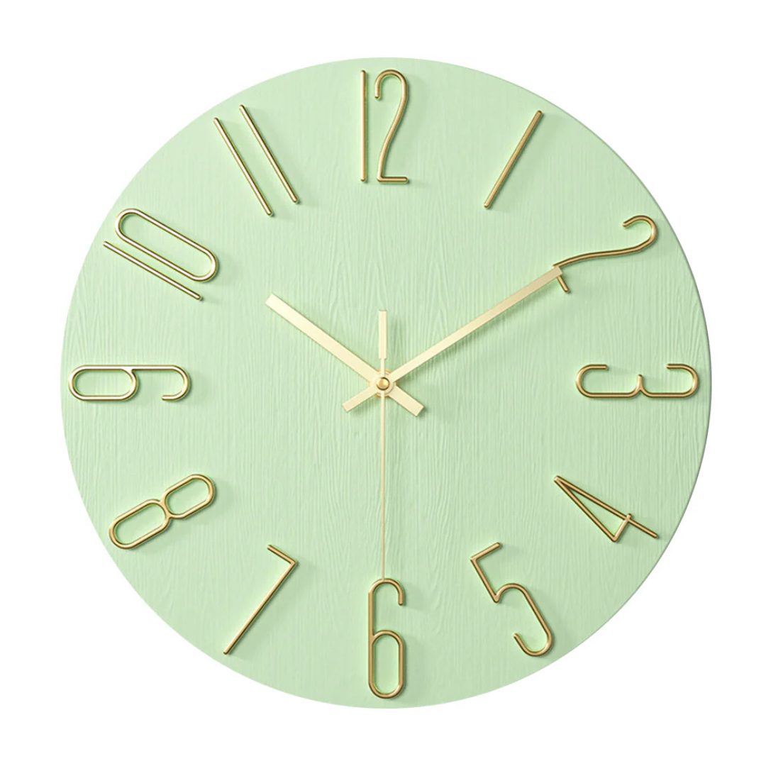 12-Inch Silent Quartz Timepiece for Bedroom & Office – Lightweight Plastic Frame, Battery Operated, Easy Read Display | Thomler