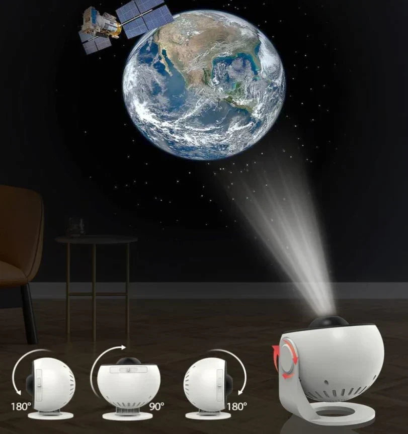 Hemelse Nachtlamp Projector met 13 Verwisselbare Ruimteschijven, 360° Rotatie, HD Kosmische Weergave voor Slaapkamer, Kinderkamer & Woondecoratie | Thomler
