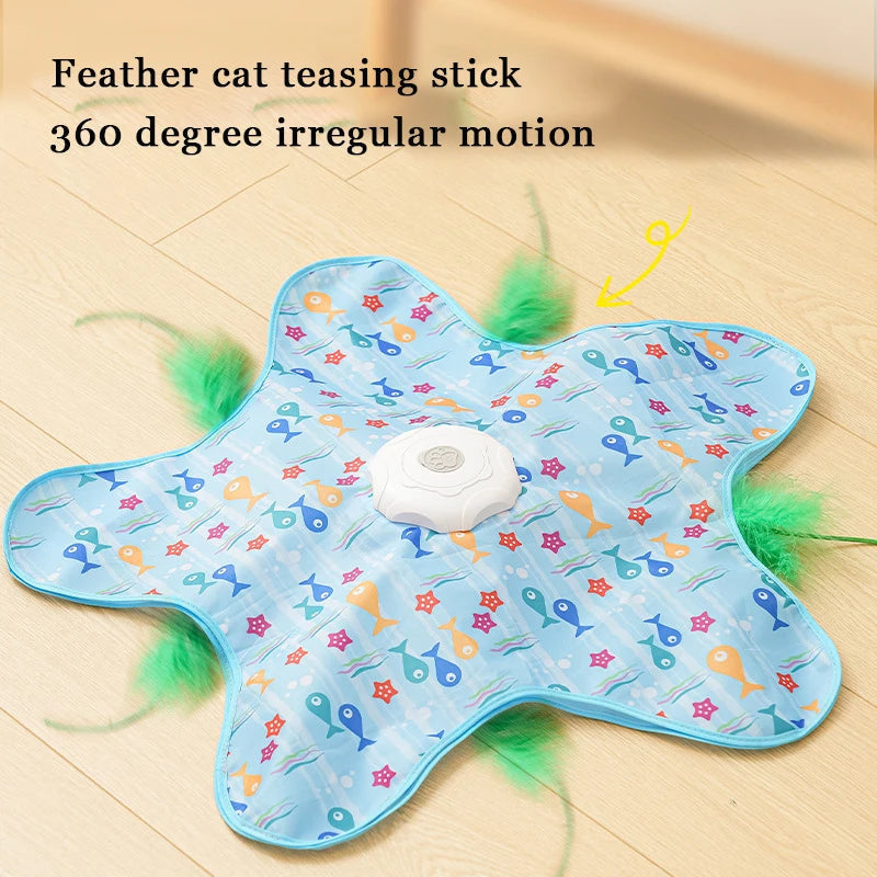 Interactief verstoppertje-speeltje voor katten met automatische functie