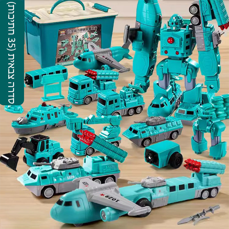 Magnetic Construction Vehicle Building Set for Kids – Transformable Toy Trucks with Snap-Together Magnets for Creative Play & STEM Learning | Thomler