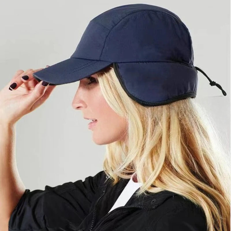 Aviator-Style Cold-Weather Hat with Fleece-Lined Foldable Ear Coverage for Men & Women