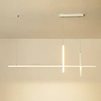 Modern LED Pendant Light with Adjustable Height for Dining Room, Restaurant & Bar | Acrylic