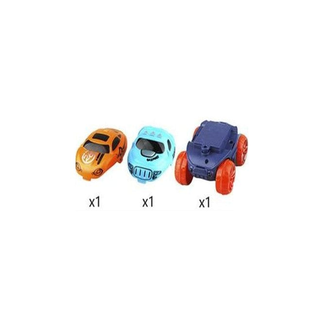 Flexibele magnetische racebaan met lichtgevende auto voor kinderen | Educatief STEM-bouwspeelgoed