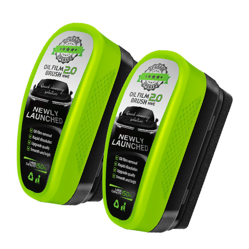 Cepillo eliminador de película de aceite para parabrisas con revestimiento hidrofóbico para automóviles: limpia vidrios, espejos y ventanas rápidamente