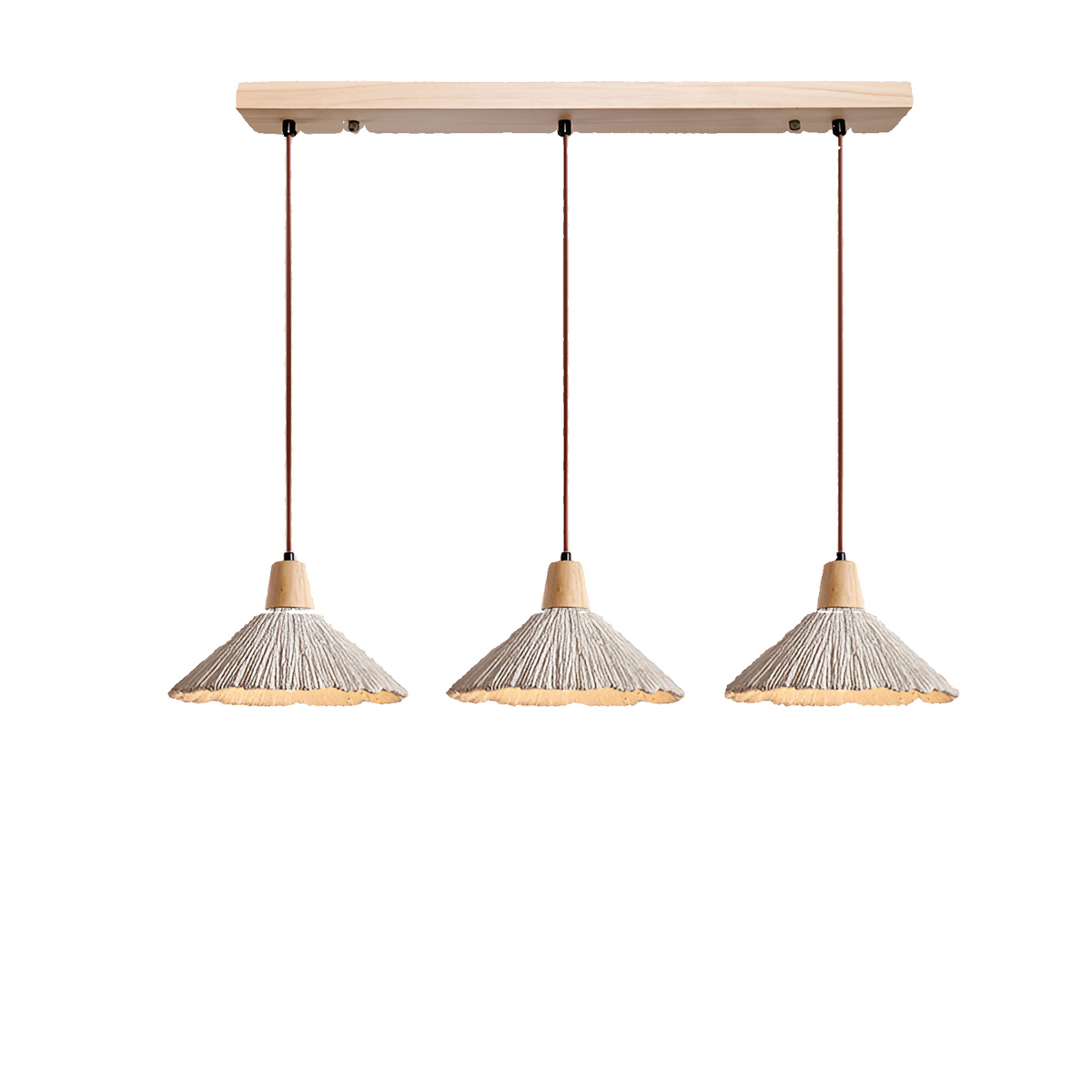 Crème-kleurige betonnen hanglamp 14 inch sculpturale keukeneiland pendellamp koepellamp bedraad moderne boerderij eetkamer plafondlamp | Thomler
