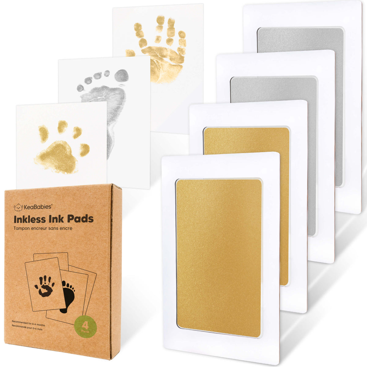 4-Pack Baby Inkless Ink Pads
