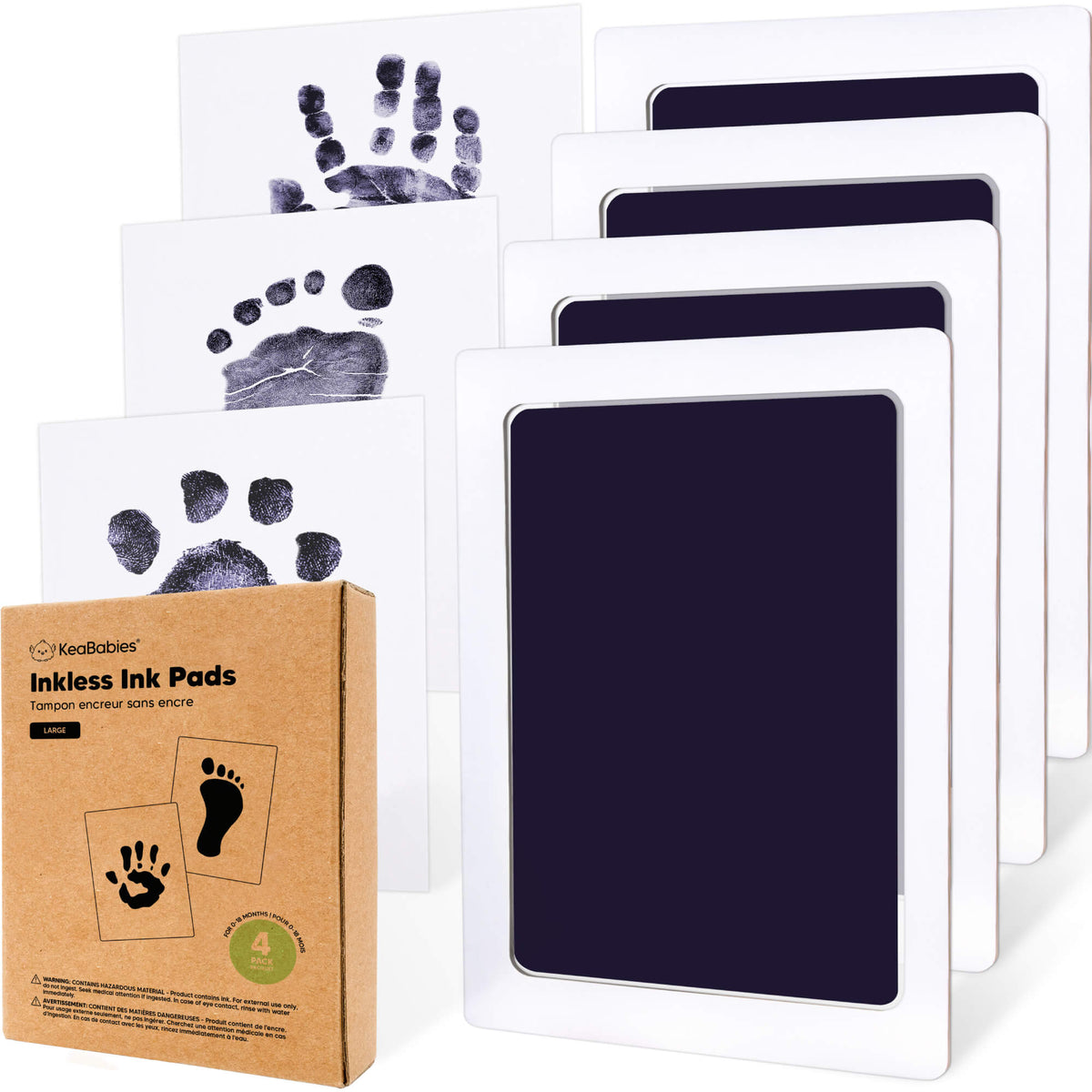 4-Pack Baby Inkless Ink Pads