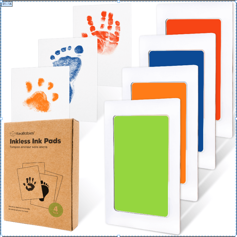 4-Pack Baby Inkless Ink Pads