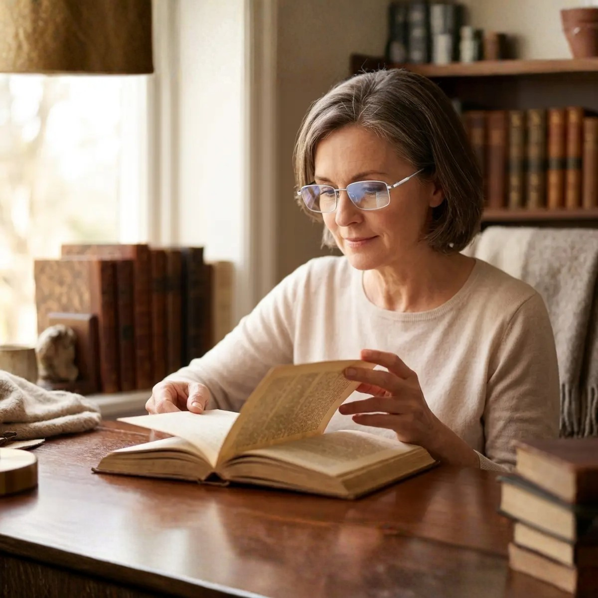 Progressive Reading Glasses with Blue Light Filter & Anti-Glare Coating for Screen Use, Books & Distance Vision | Multifocal Polycarbonate L | Thomler