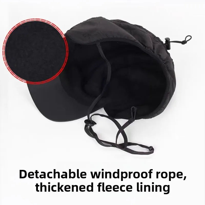 Aviator-Style Cold-Weather Hat with Fleece-Lined Foldable Ear Coverage for Men & Women