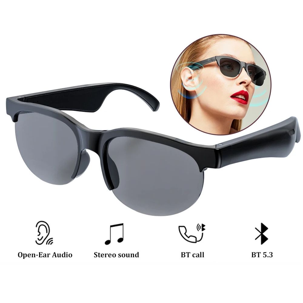 Gafas-auricular inteligentes con Bluetooth para traducción de idiomas