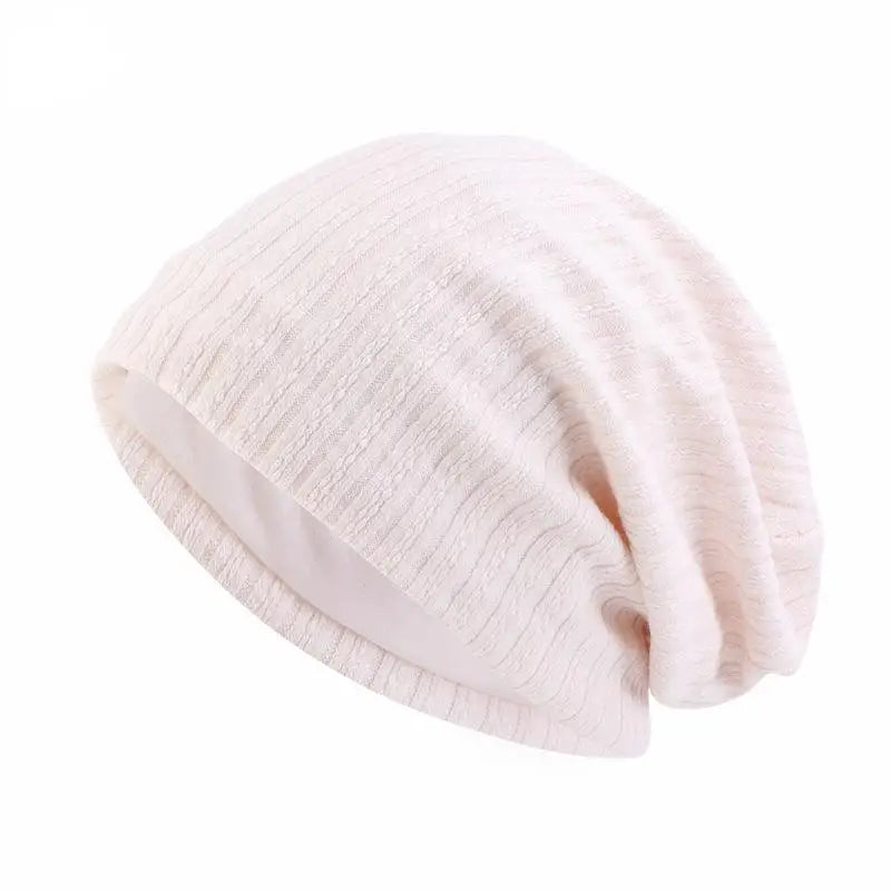 Textured Knit Beanie – Soft Cotton-Blend Winter Cap for Men & Women, One Size Fits All