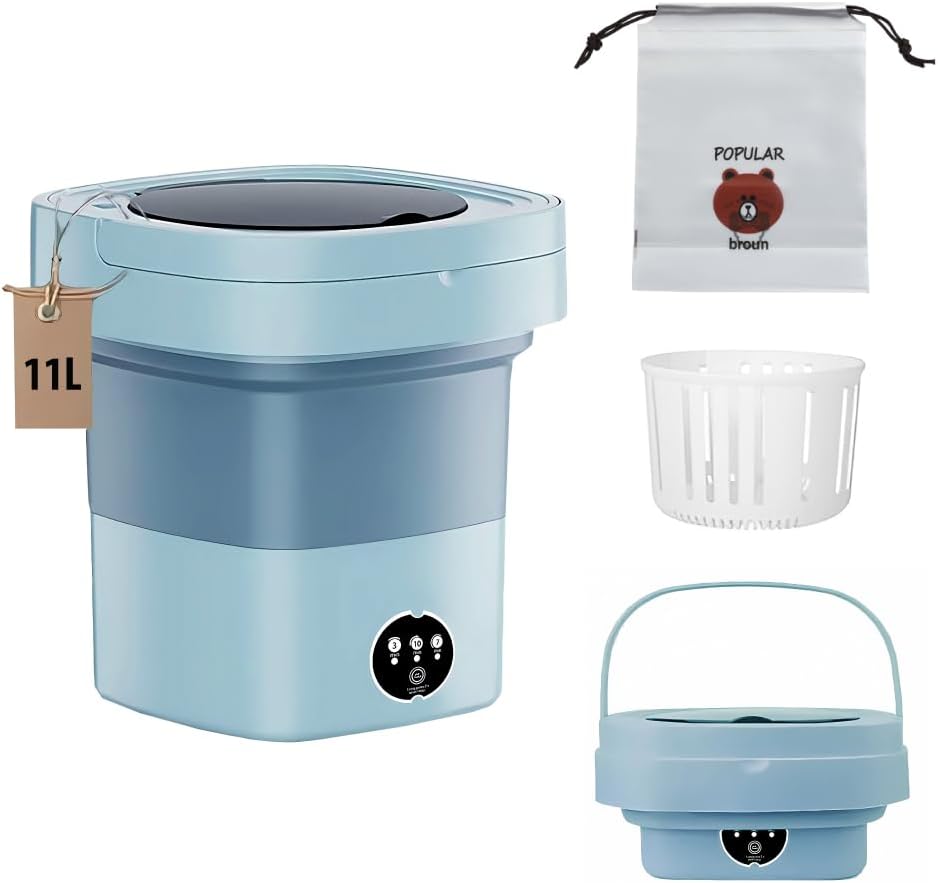 Portable Washing Machine with Spin Dry, 11 Litre