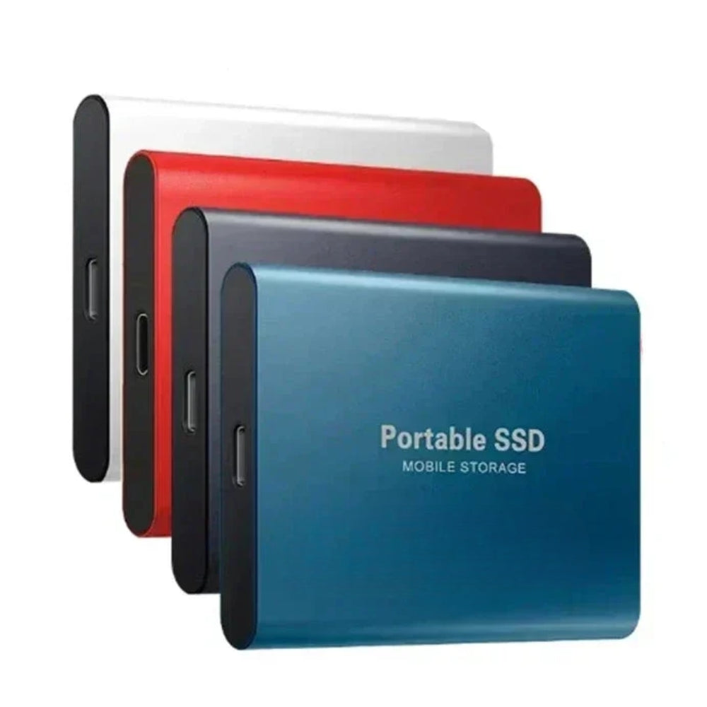 USB Solid State Drive External Hard Disk for Laptops & Desktop PCs Black Red Blue High-Speed File Transfer Pocket-Size Backup Solution for W | Thomler