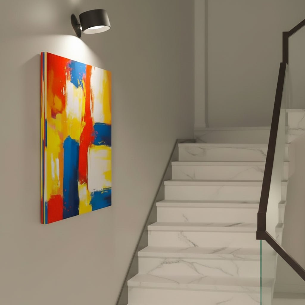Aplique de pared giratorio LED recargable con control táctil, 3 modos de luz, alimentación por USB, rotación de 360 grados, inalámbrico, luz nocturna para lectura en dormitorio o pasillo | Thomler