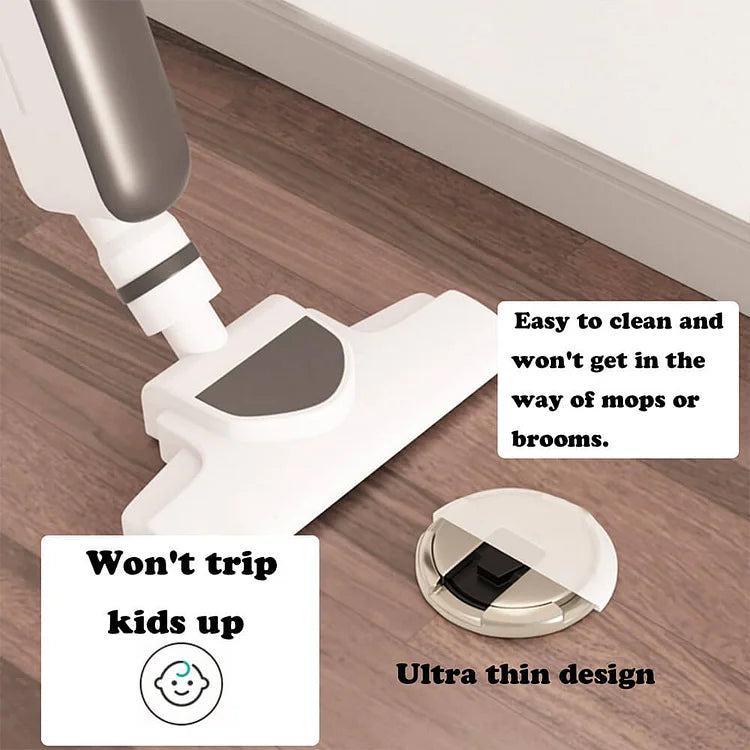 Floor-Mount Push-Lock Door Holder | Zinc Alloy Stopper for Living Room Office Bedroom Hallway | Non-Magnetic Release Mechanism | Thomler