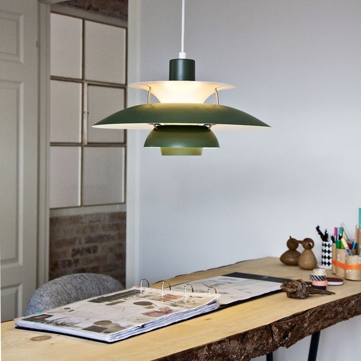 Tiered Metal Ceiling Fixture E27 Socket Mid-Century Style for Kitchen Island Dining Room Breakfast Nook Entryway Adjustable Hanging Light | Thomler