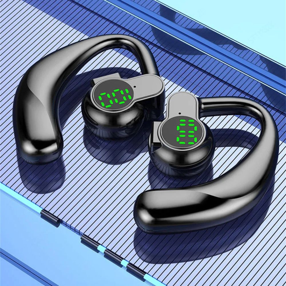 Auriculares de oreja abierta con conducción de aire y control táctil, batería de 20 horas