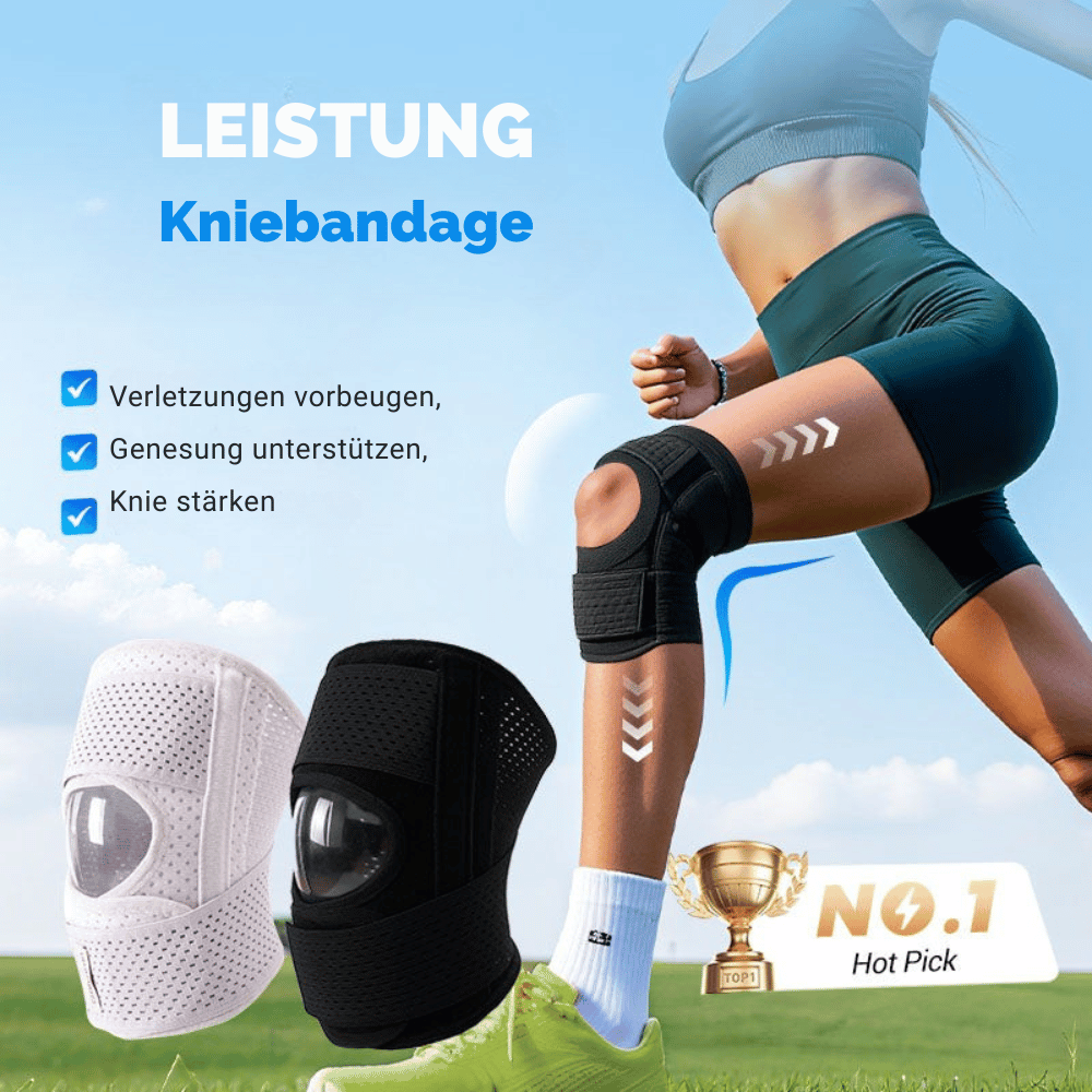 Adjustable Knee Brace with Stabilizing Straps – Breathable Compression Sleeve for Sports