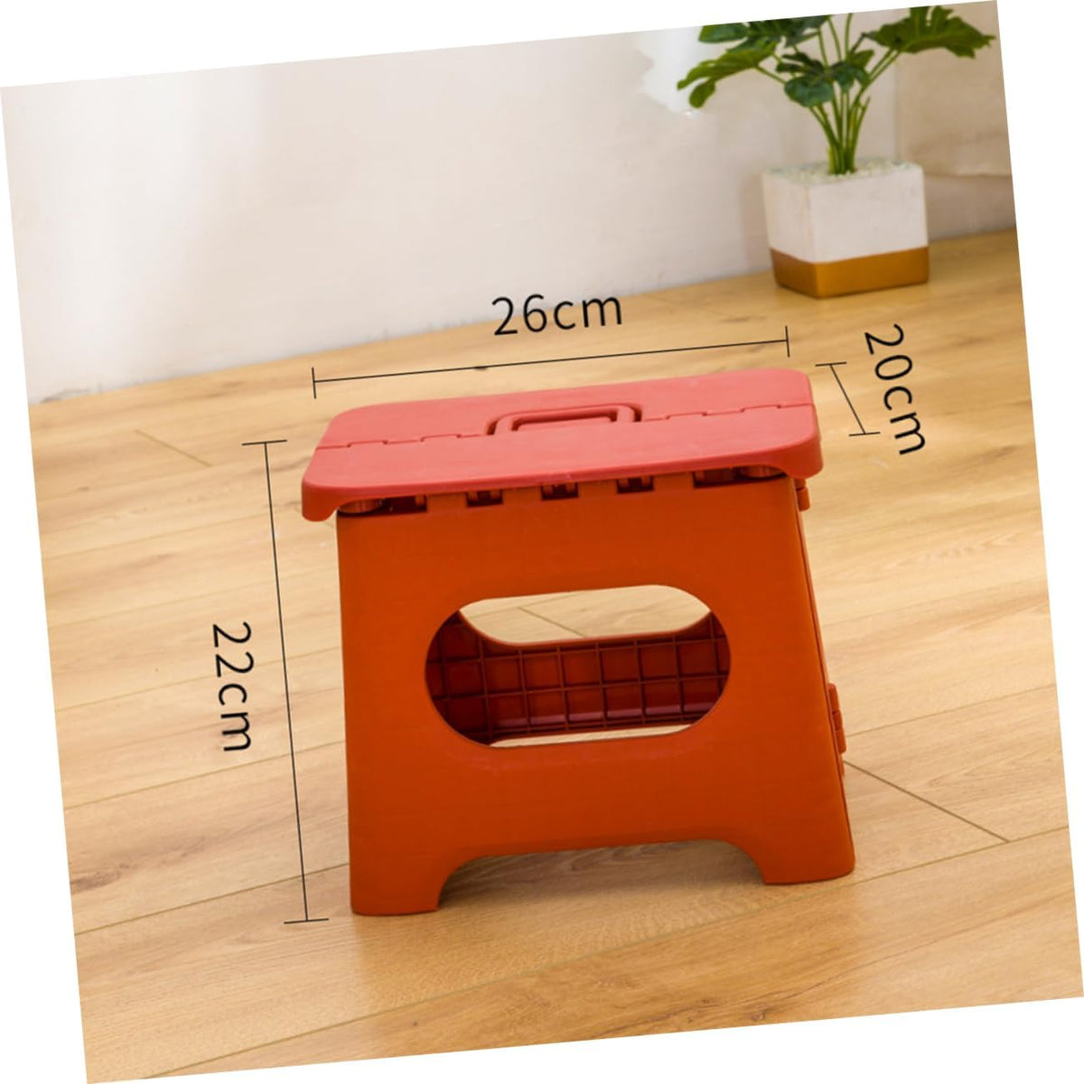 Folding Step Stool with Handle for Kids and Adults – Portable Kitchen & Bathroom Stepping Aid – Lightweight Collapsible Footstool for Home, | Thomler