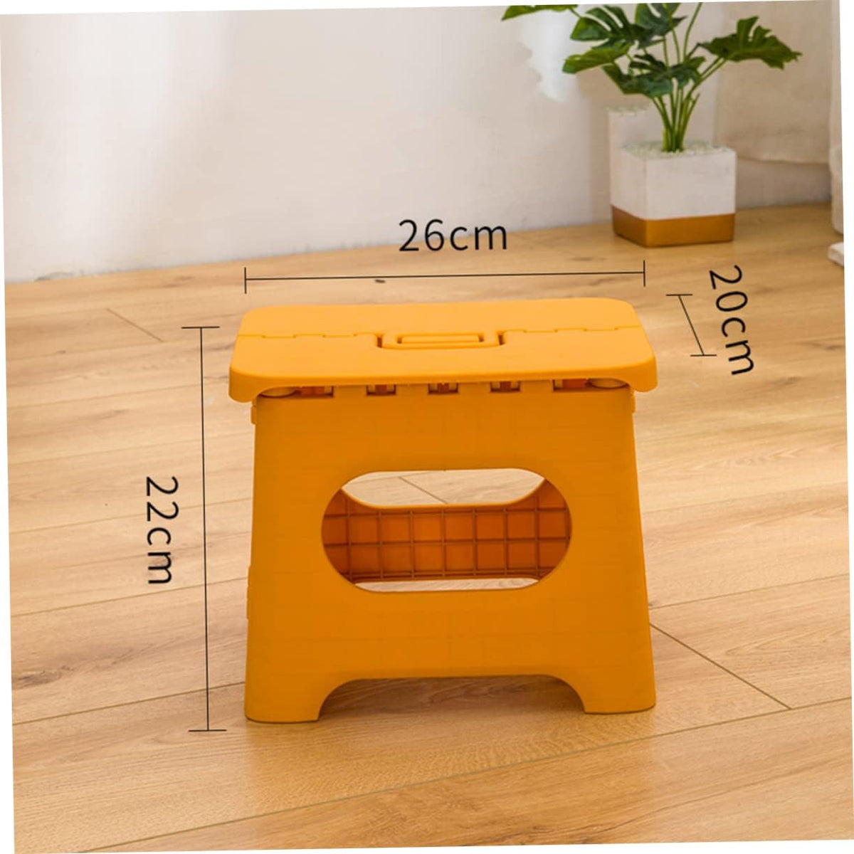 Folding Step Stool with Handle for Kids and Adults – Portable Kitchen & Bathroom Stepping Aid – Lightweight Collapsible Footstool for Home, | Thomler